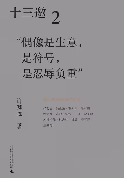 十三邀2：“偶像是生意，是符号，是忍辱负重”